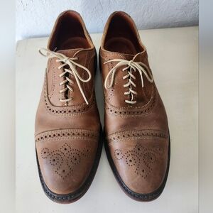 Allen Edmonds Brown Oxfords with Decorative Broguing